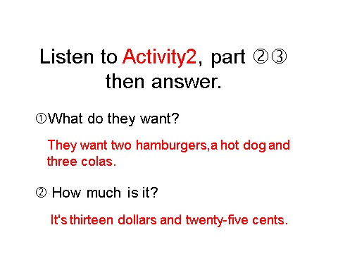 六年级下册英语（外研版三起点）Module1 Unit1 I want a hot dog,pleaseppt课件第9页