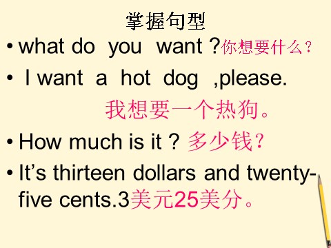 六年级下册英语（外研版三起点）Module1 Unit1 I want a hot dog,pleaseppt课件第3页