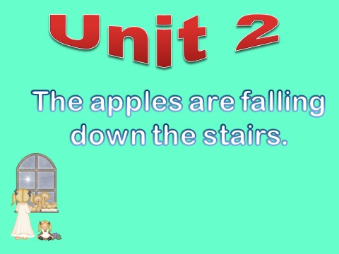 六年级下册英语（外研版三起点）原创The apples are falling down the stairsppt课件第2页