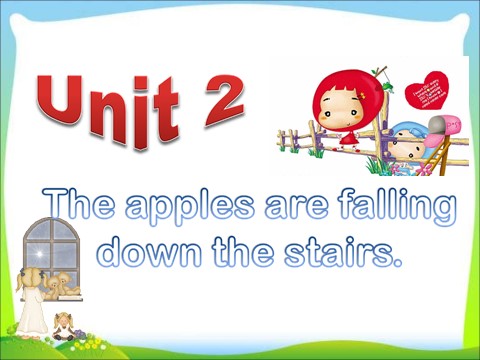 六年级下册英语（外研版三起点）The apples are falling down the stairsppt课件第3页
