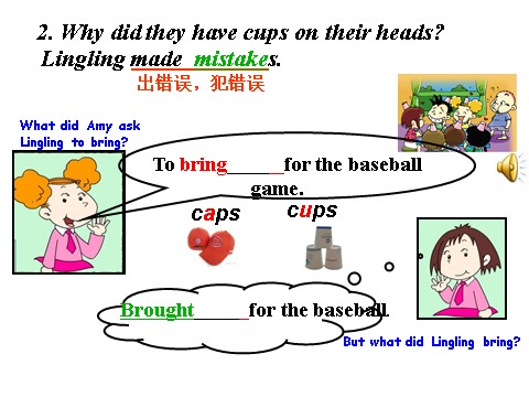 六年级下册英语（外研版三起点）Module8 Unit1 Why do you have cups on your headsppt课件第3页