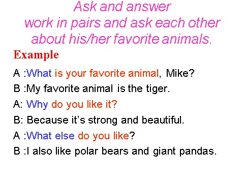 六年级下册英语(SL版)Unit 5 Nature and Culture Lesson 3--What animal do you like best第8页