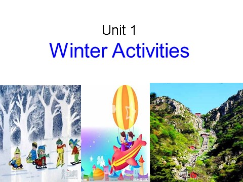 六年级下册英语（闽教版）春闽教版英语六下Unit 1《Winter Activites》（Part A）ppt课件2第1页