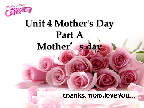六年级下册英语（闽教版）Unit 4 Mother‘s Day Part B Mother's Day第1页