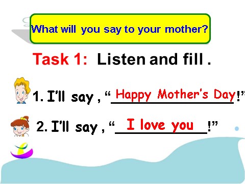 六年级下册英语（闽教版）Unit 4 Mother's Day Part A 课件 3第6页