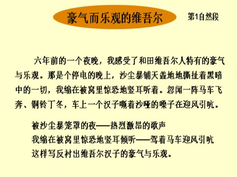 六年级下册语文和田的维吾尔人PPT1第9页