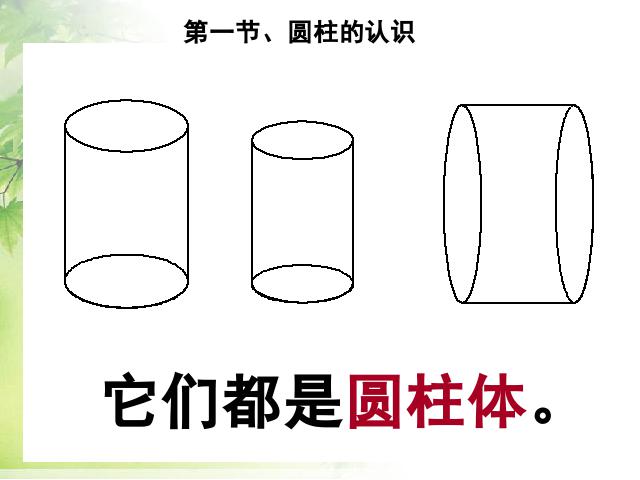 六年级下册数学（人教版）数学《3.1圆柱的认识》优秀获奖第5页