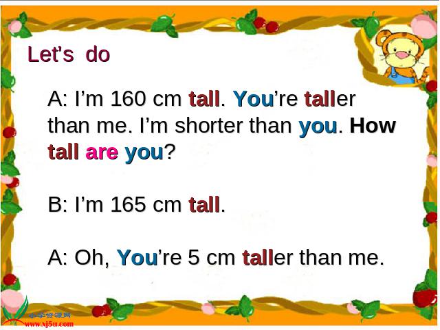 六年级下册英语(PEP版)课件《Unit1 How tall are you》ppt第6页