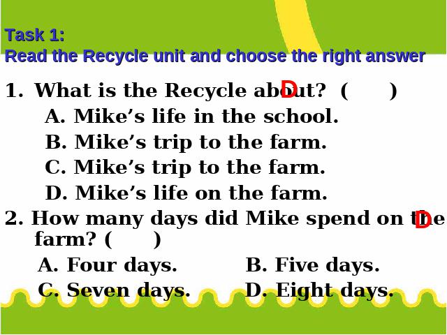 六年级下册英语(PEP版)精品课件Recycle Day1 Day2 PPT第2页