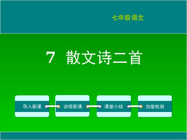 初一上册语文2016新语文公开课《第7课:散文诗二首:金色花》第1页