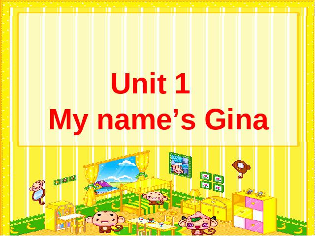 初一上册英语英语教研课ppt My name's Gina课件第1页