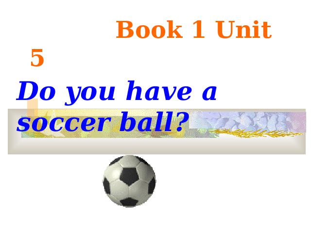 初一上册英语教学获奖课件Unit5 Do you have a soccer ballppt（英语）第1页