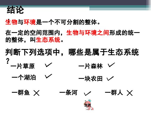 初一上册生物生物公开课ppt1.2.2生物与环境组成生态系统课件第6页