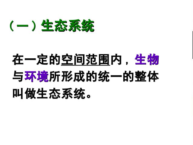 初一上册生物生物1.2.2生物与环境组成生态系统优质课ppt课件下载第3页