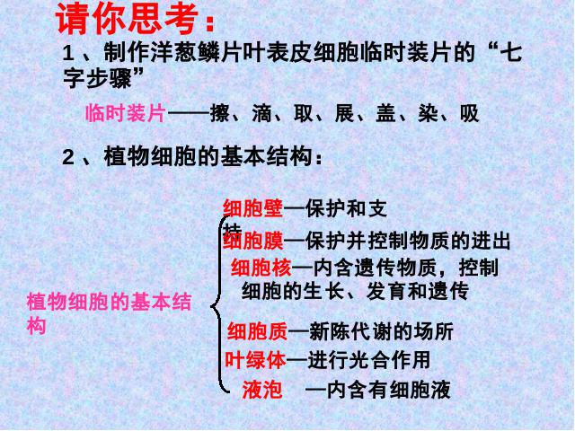 初一上册生物生物2.1.3动物细胞教研课第2页