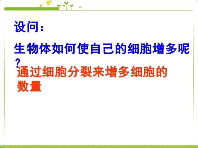 初一上册生物生物2.2.1细胞通过分裂产生新细胞优质课第10页