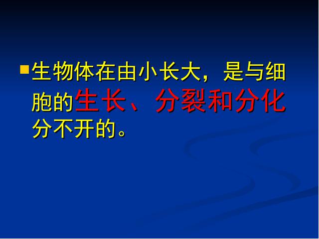 初一上册生物生物2.2.1细胞通过分裂产生新细胞教研课第9页