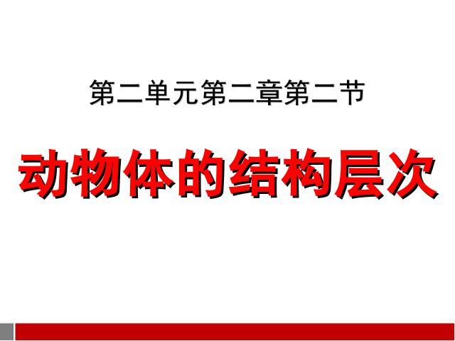 初一上册生物2.2.2动物体的结构层次生物公开课第1页