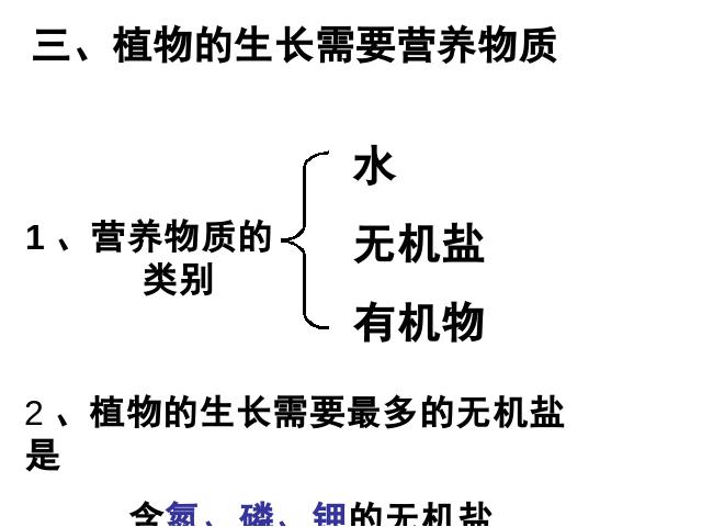 初一上册生物3.2.2植株的生长PPT教学自制课件(生物)第9页