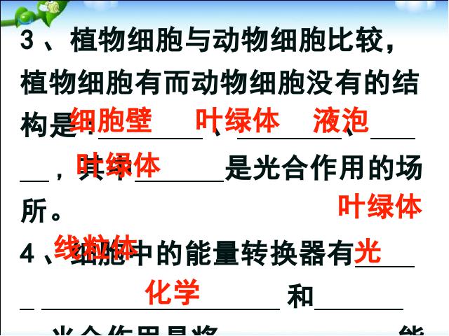 初一上册生物绿色植物是生物圈中有机物的制造者优质课ppt课件下载第4页