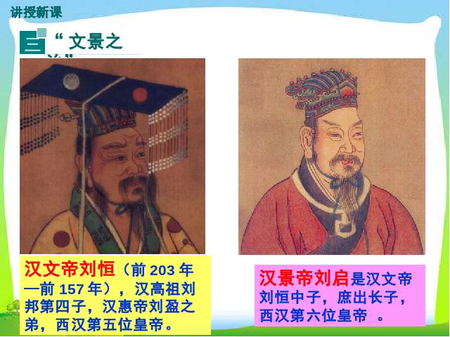 初一上册历史历史《西汉建立和文景之治》第9页