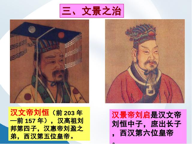 初一上册历史新历史《第11课:西汉建立和文景之治》第7页
