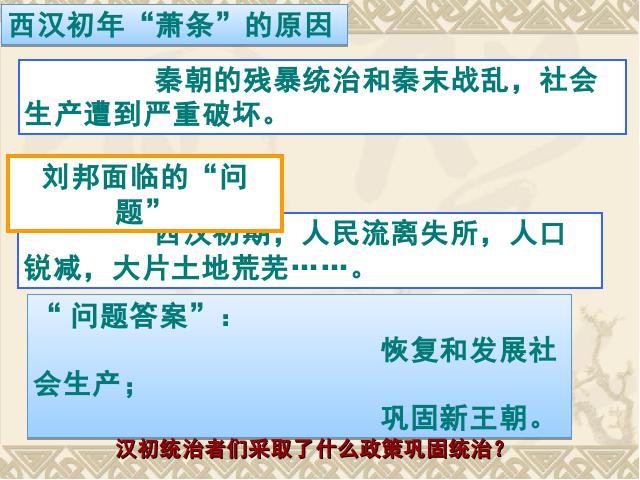 初一上册历史新历史教研课《第11课:西汉建立和文景之治》第8页