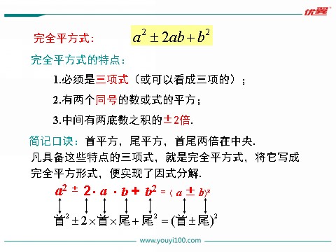 初一下册数学（湘教版）3.3 0第2课时 利用完全平方公式进行因式分解第5页
