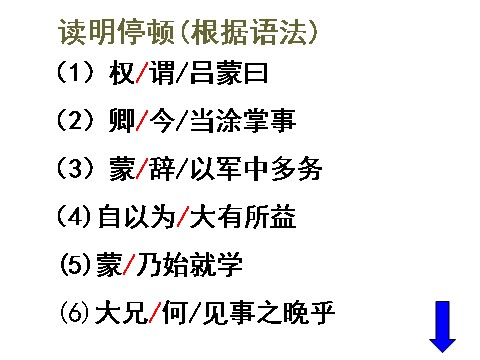 初一下册语文孙权劝学2第6页