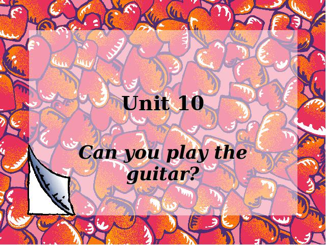 初一下册英语ppt《Unit1 Can you play the guitar》课件第1页