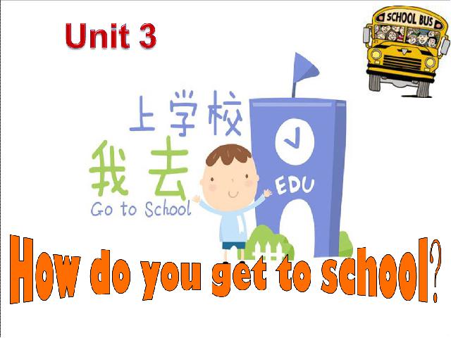 初一下册英语初中英语《unit3 How do you get to school》ppt课件下载第1页