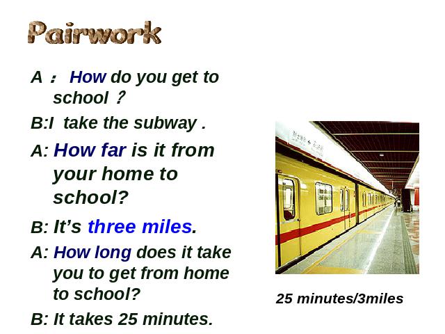 初一下册英语英语《unit3 How do you get to school》第3页