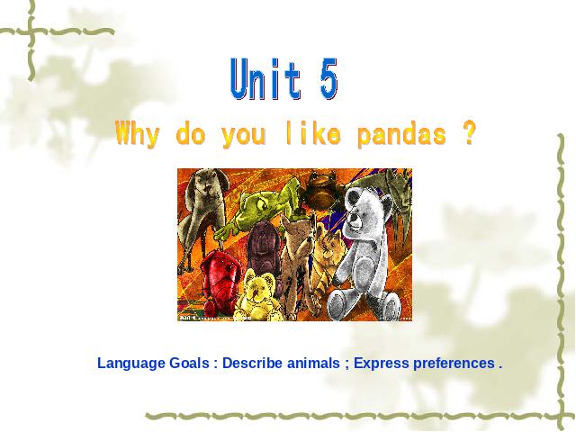 初一下册英语PEP英语《unit5 Why do you like pandas》第1页