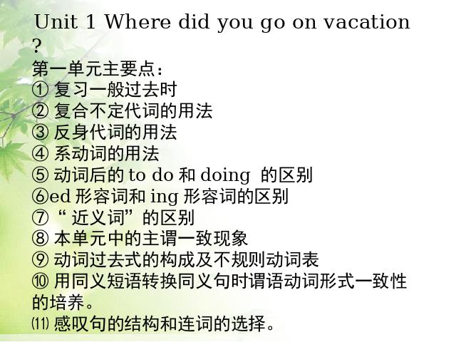 初二上册英语Where did you go on vacation英语公开课第2页