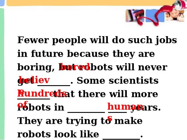 初二上册英语课件Unit7 Will people have robots原创ppt（英语）第7页