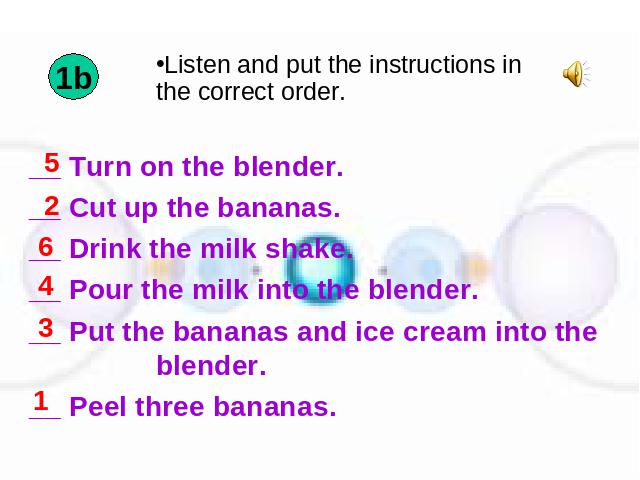 初二上册英语Unit8 How do you make a banana milk shake 第9页
