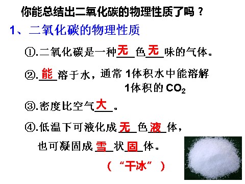 初二下册科学（教科版）八年级科学新浙教版3.4二氧化碳ppt课件第9页