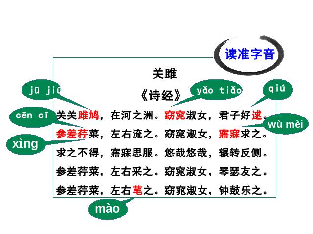 初二下册语文新语文优质课《关睢》第7页