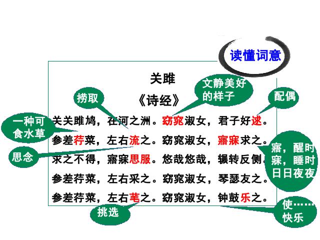 初二下册语文新语文优质课《关睢》第9页