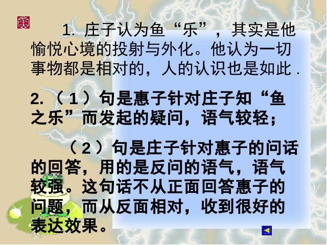 初二下册语文语文《庄子与惠子游于濠梁之上》第9页