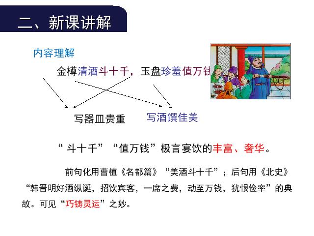 初三上册语文新语文优质课《行路难(其一)》第6页