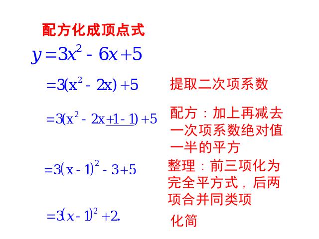 初三上册数学22.1.4二次函数y=ax2+bx+c的图象和性质ppt原创课件（）第6页