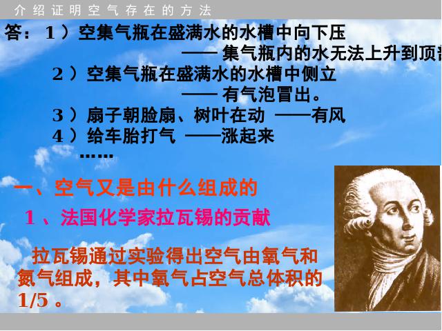 初三上册化学第二单元我们周围的空气:课题1空气ppt比赛获奖教学课件第2页