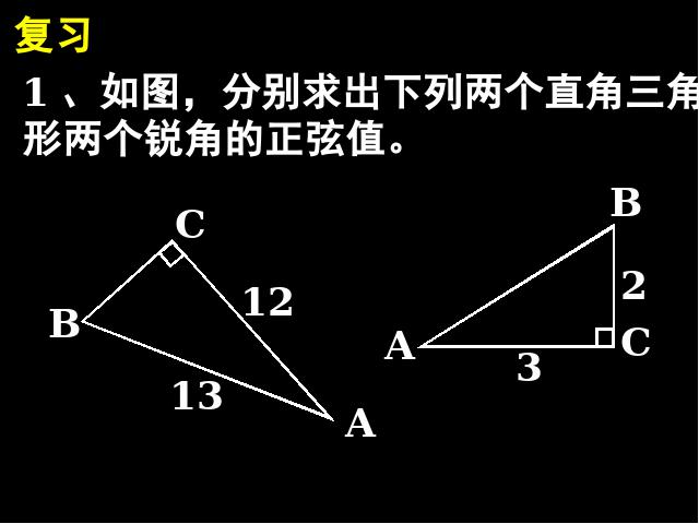 初三下册数学课件《28.1锐角三角函数》数学ppt第2页