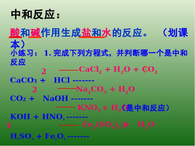 初三下册化学《课题2酸和碱的中和反应》化学第9页