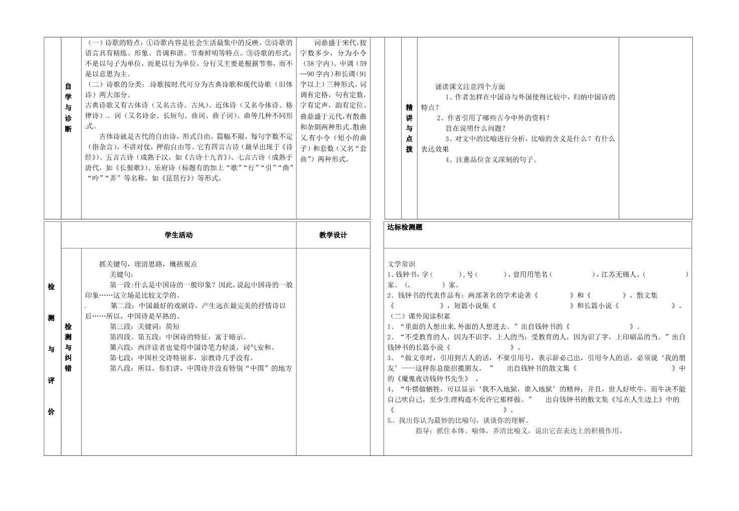 高中语文必修五高中语文《谈中国诗》导学案1 新人教版必修5第2页