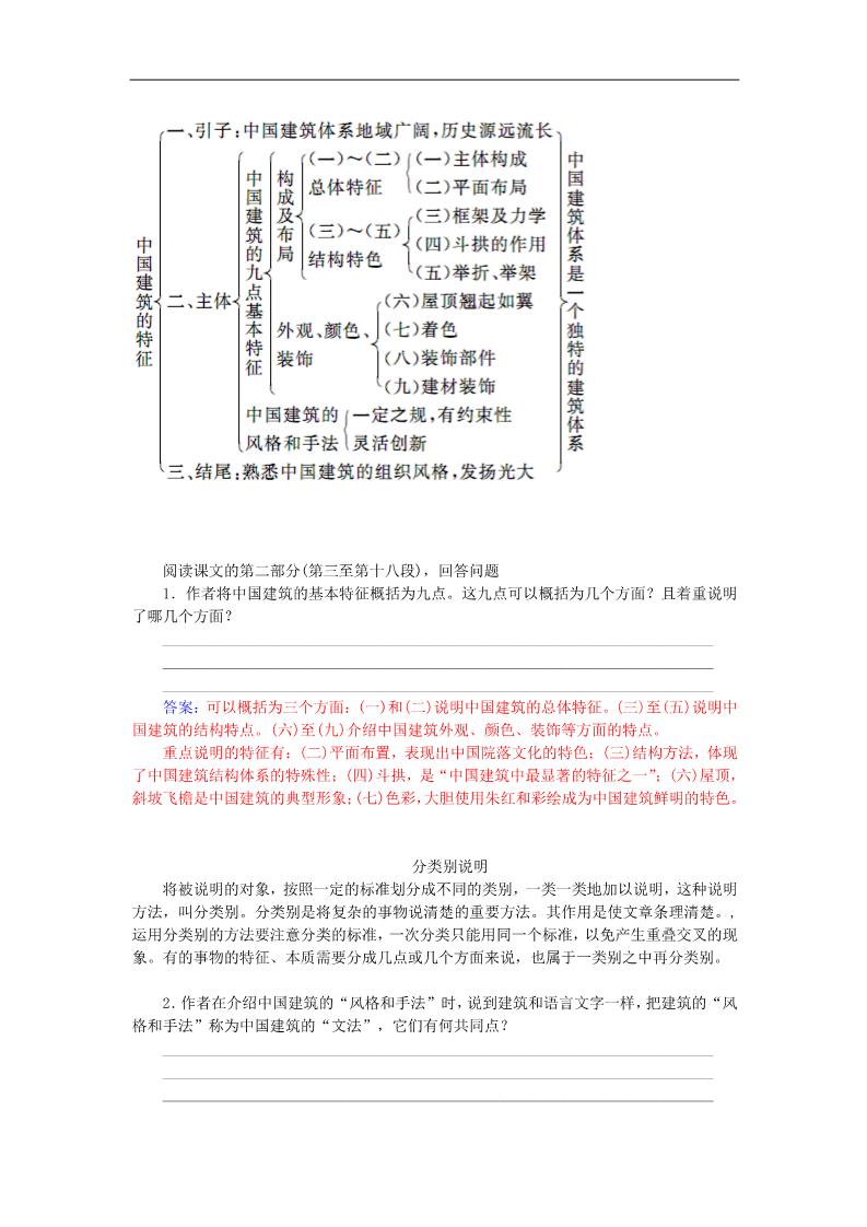 高中语文必修五中国建筑的特征练习 新人教版必修5第5页