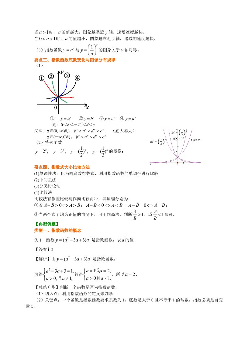 高中数学必修一知识讲解_指数函数及其性质_基础第2页