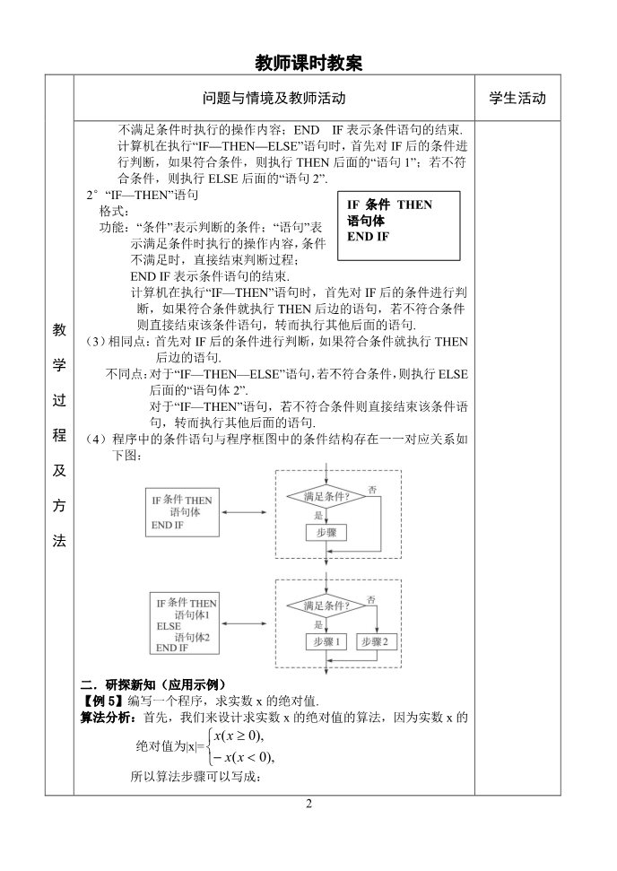 高中数学必修三1.2.2条件语句第2页