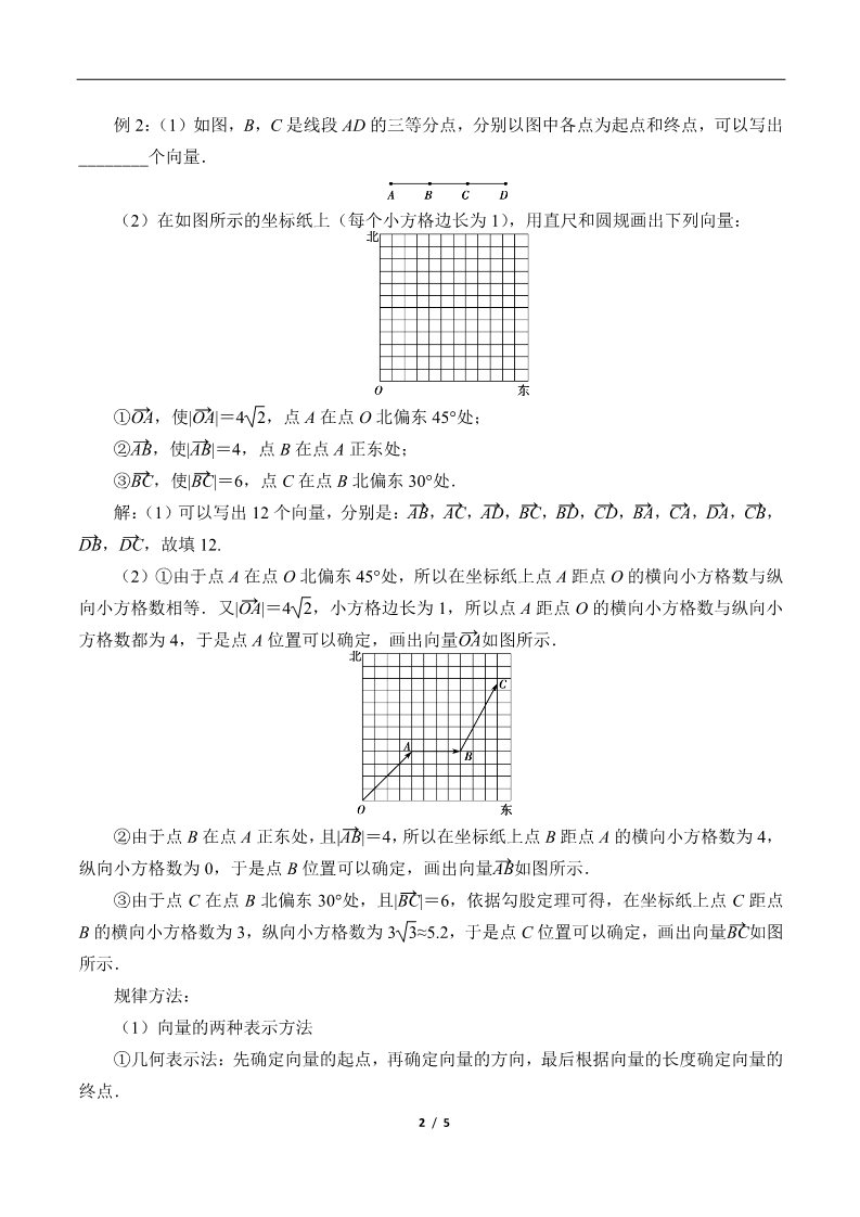 高中数学新B版必修二册6.1.1  向量的概念第2页